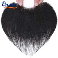 Prothèse capillaire frontale VShape pour hommes, patch capillaire en PU transparent, 100% cheveux humains, ligne de cheveux naturelle indétectable, invisible, vente en gros