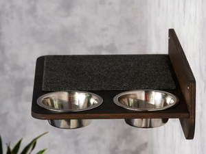 Estación de alimentación para gatos con diseño de montaje en pared elevado ODM OEM, cuencos de alimentación lenta, solución de alimentación ecológica para gatos y perros que ahorra espacio - Product Image 5