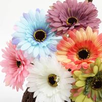 Bunga buatan bunga matahari Gerbera dekorasi ruang tamu rumah aster kecil gaya Pastoral bunga buatan