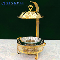 XINGPAI banquet de mariage suspendu or 8L chauffe-plats restaurant ensemble de buffet chauffe-plats hôtel commercial service chauffe-plats