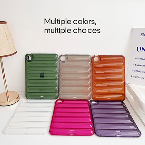 เคสแท็บเล็ต TPU ใสแบบนิ่มกันกระแทกสี่มุมยืดหยุ่นได้สีสันสดใสทนทานต่อการตกหล่นสำหรับไอแพด - Product Image 2