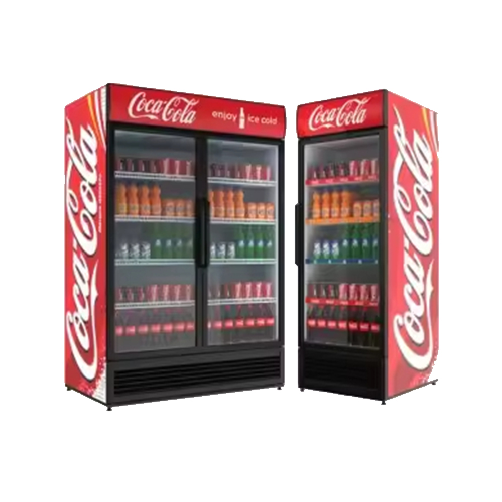 Commercial Supermarket Air Cooler for Beverages CocaCola Pepsi Other Drinks Display Fridge Refrigerator for Ice Cream Store Use