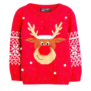 <span class=keywords><strong>Pull</strong></span> de Noël à col rond et manches longues en jacquard vintage unisexe pour hommes et femmes, vêtements de saison d'hiver - Product Image 4