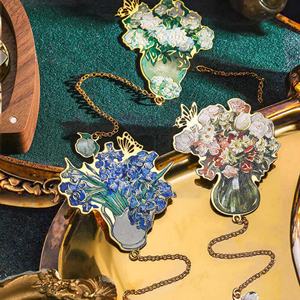 Marque-pages artistiques minimalistes élégants très demandés, marque-pages personnalisés à motif floral romantique pour étudiants, clips de lecture - Product Image 3