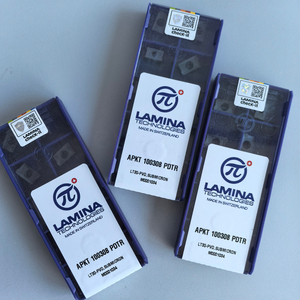 APKT100308 PDTR LT30 เครื่องมือตัดกลึง CNC แท้  แผ่นคาร์ไบด์เคลือบ PVD รูปทรงสี่เหลี่ยม  แบบ OEM ปรับแต่งได้  ความแข็ง HRC45-55 รับประกัน 3 ปี - Product Image 3