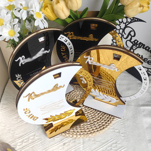 Vassoio in Legno per Decorazioni Festive con Conto alla Rovescia e Ornamento Acrilico Rotante per Feste - Product Image 3