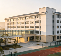 Bâtiment scolaire de qualité supérieure à structure en acier préfabriquée, longue durée de vie, conception personnalisée pour campus mondial
