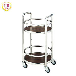 Hotel Room Service Ronde Houten Thee <span class=keywords><strong>Trolley</strong></span> - Product Image 2