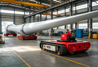 Déplaceur de réservoirs électrique sans fil télécommandé 12,5 tonnes pour charges lourdes, rotation omnidirectionnelle, déplacement linéaire, certifié CE, hauteur de levage 165 mm, direct usine