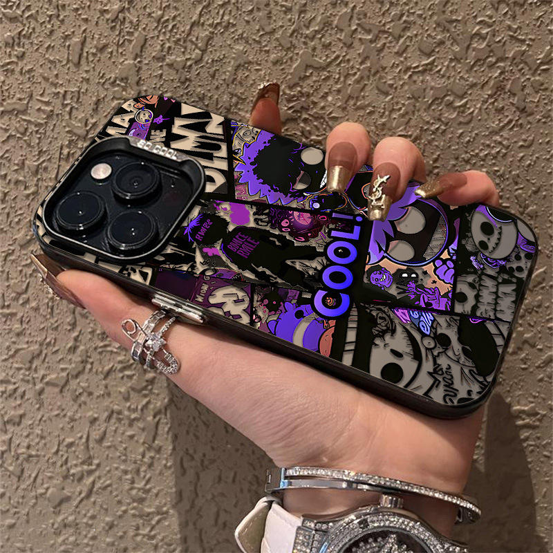 MW315-ม่วง อนิเมะเข้ม-ดำ