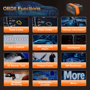 Outil de diagnostic pour voiture automobile Obd2 Scanner Application gratuite Maxobd Bluetooth OBDii EOBD Scanner de voiture ELM327 Interface <span class=keywords><strong>Konnwei</strong></span> <span class=keywords><strong>Kw901</strong></span> - Product Image 5