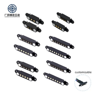 2,54 mm Rastermaß Schraubmontage-Lochverbinder, Federkontakt-Pogo-<span class=keywords><strong>Pin</strong></span>-Stecker und -Buchse, 2-polig, 3-polig, 4-polig, 5-polig, magnetischer Pogo-<span class=keywords><strong>Pin</strong></span>-Steckverbinder - Product Image 1