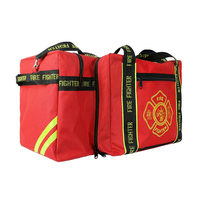 Sac de transport d'équipement pour pompiers, sac de transport d'équipement de luxe pour pompiers, couleur rouge, sac de transport d'équipement de lutte contre l'incendie pour pompiers