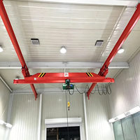 Pont roulant monopoutre 5, 10, 20 tonnes de capacité, hauteur de levage max. 30m, monté au plafond, avec moteur et pompe intégrés