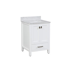 24 inch Free Standing Modern High End <b>Bathroom</b> Vanity with Ceramic Basin and Water Resistant Features - Product Image 2
