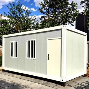 <span class=keywords><strong>Maison</strong></span> conteneur extensible à double vitrage en mousse PU, <span class=keywords><strong>prix</strong></span> usine, résistante aux intempéries, en acier coloré - Product Image 1