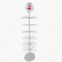 Présentoir de sol mobile pour bijoux, foulards, chaussettes, gants, rouges à lèvres, peint, en kit, direct