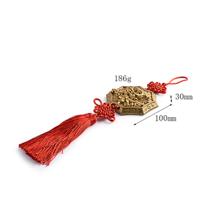 Pendentif en laiton de haute qualité avec nœud chinois, logo personnalisé, fourni directement par l'usine - Product Image 6