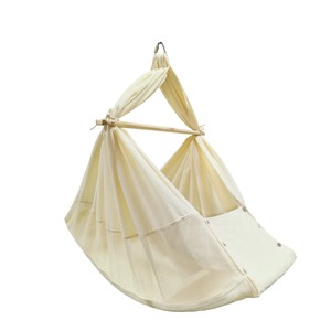 <span class=keywords><strong>Hamaca</strong></span> Eléctrica para Bebé con Diseño de Madera, Algodón Suave, Funciona con Banco de Energía, con Temporizador y Control de Velocidad de Oscilación para Uso en Interiores/Exteriores - Product Image 6