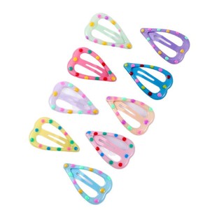 Barrettes en forme de cœur 6,5 cm en résine plastique, clip BB pour femmes, usage quotidien - Product Image 5