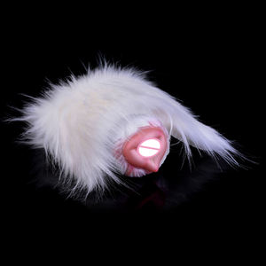 Yeni stil beyaz peluş oyuncak uçak fincan erkekler için seks ürünleri vajina yumuşak saç ile - Product Image 3