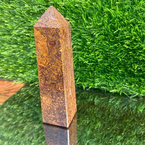 <b>Natural</b> <b>Crystal</b> Obelisk Tower Traditional Feng Shui Style Reiki Energy Generator Home Decor Mosaic for Meditation Healing - Product Image 1