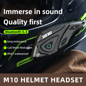 Casco de Motocicleta con Auriculares SM10 para Viajes de Larga Distancia, Batería de 25h, Reducción de Ruido CVC, Resistente al Agua IP67 - Product Image 3