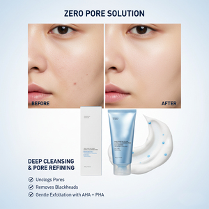 Crème Nettoyante Végétalienne en Gros pour Pores Profonds avec AHA BHA PHA pour Exfoliation Quotidienne et Élimination des Points Noirs – Solution Soin de la Peau 120g - Product Image 2