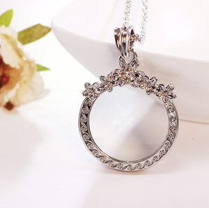 Chandail à longue chaîne pour femmes, collier pendentif, <span class=keywords><strong>loupe</strong></span>, vintage - Product Image 4