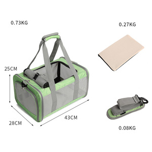 Tùy Chỉnh Đóng Mở Mềm Mặt Vật Nuôi Tàu Sân Bay Cho Lớn Mèo Con Chó Nhỏ Du Lịch Tàu Sân Bay Túi Thoáng Khí Mạnh Mẽ Vận Chuyển Tàu Sân Bay - Product Image 5