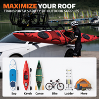 AUTOBOTS Suporte de Teto para Caiaque e Canoa, Capacidade de Carga 100 Lbs, Transporte de Equipamento de Camping, Dropshipping