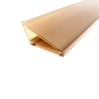 Profil en PVC encastré pour étiquettes de prix, pour fabricant de gondoles, OEM, canal de bord de rayonnage préinstallé, bande extrudée, fournisseur en gros