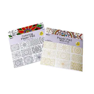 28901 12 Designs Drawing Color Art <strong>Paper</strong> DIY Coloring <strong>Paper</strong> <strong>Pad</strong> 250 Gsm - Product Image 1
