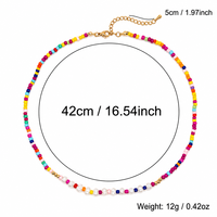 Collar Go2boho con Cuentas Redondas Coloridas, Perlas de Agua Dulce, Cierre Chapado en Oro de 18K, Joyería de Regalo para Mujer
