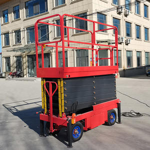 Meja Angkat Hidrolik Gunting Elektrik Kapasitas 9m 500KG, Baja, Bersertifikasi CE ISO, Peralatan Pengangkat Dalam Ruangan - Product Image 1