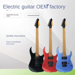 <span class=keywords><strong>Chitarra</strong></span> Elettrica Cross-border in Pioppo con Doppio Pickup, Strumento Singolo per Metal <span class=keywords><strong>Rock</strong></span> - Product Image 1