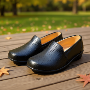 Zuecos de Cuero para Mujer Angelina, Punta Redonda, Zapatos Cómodos para Todas las Temporadas, Entresuela de EVA, Suela de Goma - Product Image 2