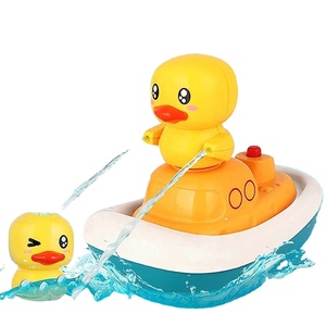 Venta al por mayor eléctrico pato Baby Shower juguetes de agua de baño bebé juguetes para niños juguetes de baño de agua pulverizada - Product Image 1