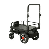 Chariot à plateforme électrique à charge lourde de 500 kg, chariot industriel personnalisé, chariot robot automatique à suivi