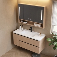 Ensembles de salle de bain de luxe en gros : Meubles-lavabos avec vasque, meuble-lavabo en bois avec miroir LED