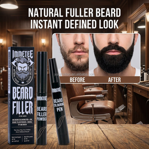 Kit Penna Riempitrice per Barba IMMETEE all'Ingrosso, Impermeabile, con Polvere Colorante e Matita per Uomini, Set per la Cura della Barba con Etichetta Privata - Product Image 3