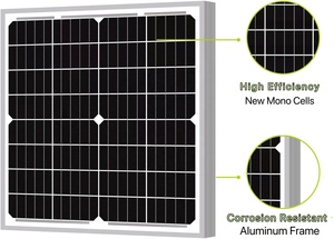 Panneaux solaires demi-cellules, petits modules photovoltaïques 12 <span class=keywords><strong>volts</strong></span>, panneaux solaires monocristallins de haute qualité - Product Image 5