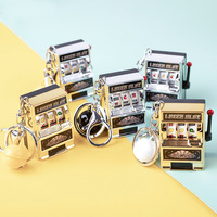 Machine à sous porte-clés Mini Casino porte-clés Kawaii porte-clés pour Noël Las Vegas cadeaux de fête