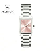 Montres pour femmes, cadran carré simple et sportif, bracelet en acier inoxydable, cadran vert 18 mm, quartz, résistantes à l'eau 3 BAR, fabrication sur mesure.