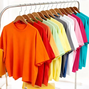 T-shirt da uomo girocollo oversize personalizzabile in cotone pesante con spalle scese e opzione stampa logo - Vendita all'ingrosso - Product Image 2