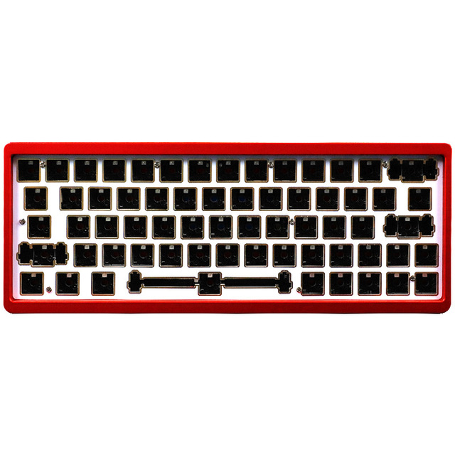 Custom 285V2 64-Key Mechanical Keyboard Walnut Acrylic Shell Hot-Swappable Feature Music Rhythm Kit for Laptop for Musical Use