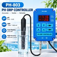 Contrôleur de pH/ORP 2 en 1, moniteur numérique de la qualité de l'eau avec contrôle par relais, sonde d'électrode BNC pour aquarium et hydroponie