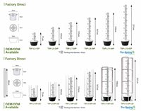 Tru-Spring - Équipement d'Agriculture Verticale Automatique à 13 Niveaux en Plastique Anti-UV pour Culture Hydroponique et Aéroponique avec Pompe pour Jardin Domestique