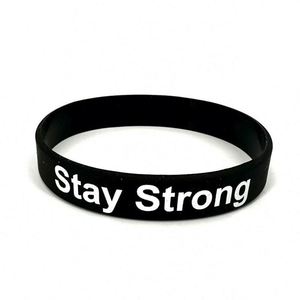 Bracelets en silicone imprimés avec des citations inspirantes 'Believe Yourself', bracelets en caoutchouc inspirants et résistants à bas prix - Product Image 6