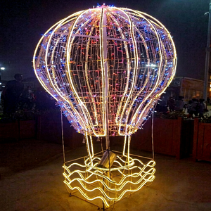 Décoration de Noël personnalisée avec ballons à air chaud LED pour événements festifs - Product Image 1